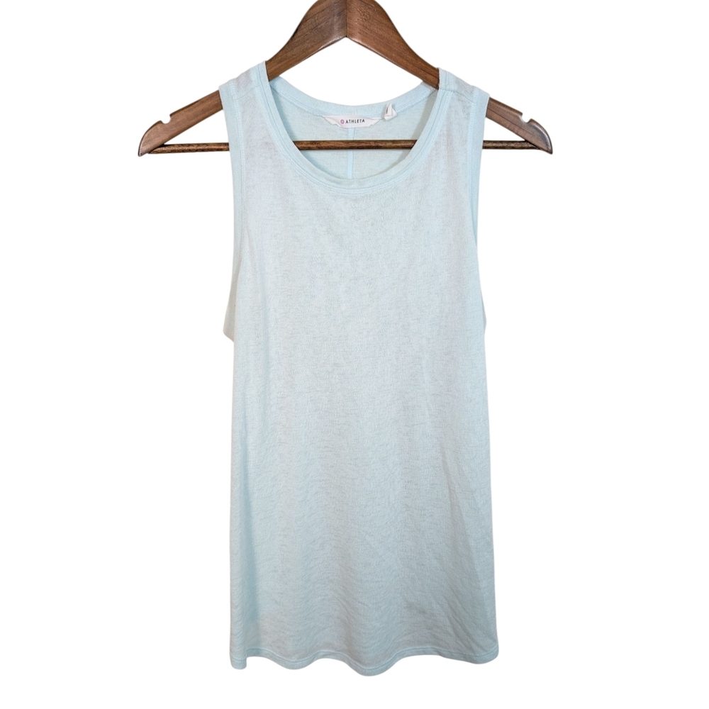 ATHLETA Light Teal Blue Activewear Tank Top